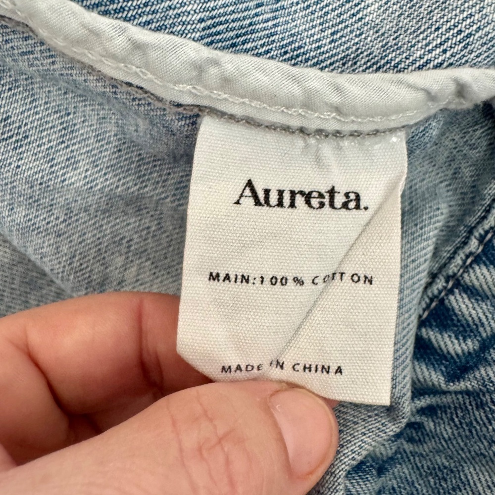 NWT Anthropologie Aureta Studio Lana Denim Corset Jacket Women's Size XS E - Picture 12 of 13